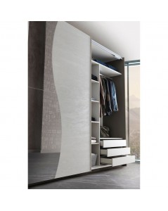 Camera da letto grigio con letto contenitore Twin