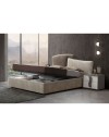 Camera da letto grigio con letto contenitore Twin