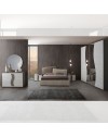 Camera da letto grigio con letto contenitore Twin