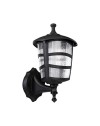Lampada da parete ABS nera triangolare MDL3114
