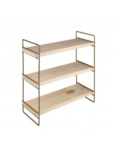 Scaffale d'Appoggio 3 Ripiani 40x13x40 Hobby ASZ1572 Colore Bronzo Prezzo
