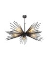 Lampada a sospensione a 5 luci metallo nero Salem MDL3806