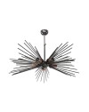 Lampada a sospensione a 5 luci metallo nero Salem MDL3806