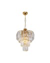 Lampada a sospensione a 3 luci Miranda MDL3831 vetro e oro