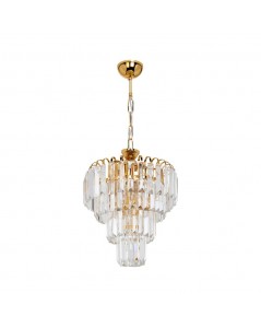 Lampada a sospensione a 3 luci Miranda MDL3831 vetro e oro