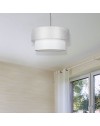 Lampada a sospensione in tessuto Polo MDL2749 colore grigio