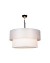 Lampada a sospensione in tessuto Polo MDL2749 colore grigio