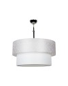 Lampada a sospensione in tessuto Polo MDL2749 colore grigio