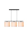 Lampada a sospensione con paralumi tessuto Medusa ASZ1532 colore beige