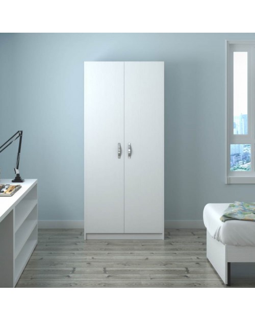 Armadio due ante 91x52x210h colore bianco ARM290