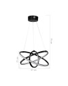 Lampada a sospensione tre cerchi LED Costana MDL4236