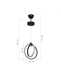 Lampada a Sospensione Due Cerchi Led Felicia Prezzo