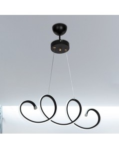 Lampada a Sospensione LED forma spirale Afra MDL4441 colore nero