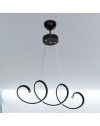 Lampada a sospensione LED forma spirale Afra MDL4441 colore nero