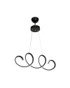 Lampada a sospensione LED forma spirale Afra MDL4441 colore nero