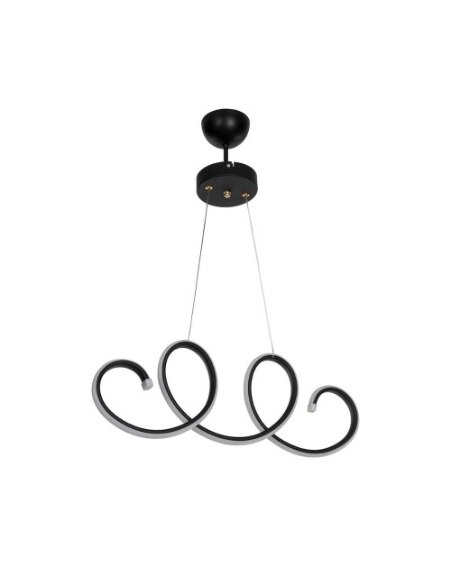 Lampada a sospensione LED forma spirale Afra MDL4441 colore nero
