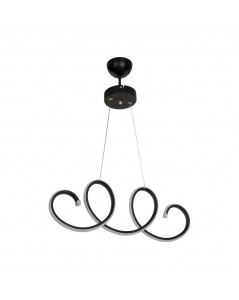 Lampada a sospensione LED forma spirale Afra MDL4441 colore nero