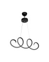 Lampada a sospensione LED forma spirale Afra MDL4441 colore nero