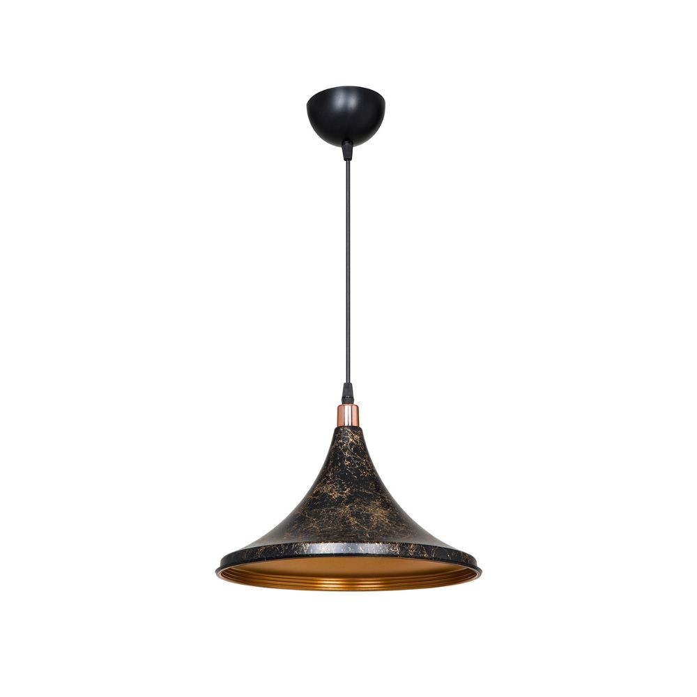 Lampada a sospensione metallo Kalyon ASZ1650 colore nero e oro