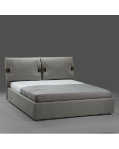 Letto Matrimoniale Contenitore Grenoble Nabuk Colore Grigio Prezzo
