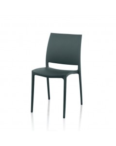 Sedia Polipropilene Curtis colore grigio metal prezzo