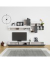 Parete attrezzata 260 Tromen colore bianco antracite