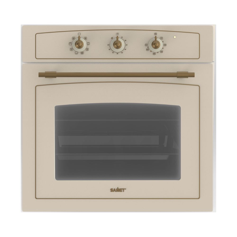 Candy FCC604NAV Forno Elettrico da Incasso, Ventilato, Capacità 65 Litri,  Funzione Pizza, 8 Programmi, 56.8x59.5x59.5 cm, Stile Rustico, Avena,  Classe A+ : : Grandi elettrodomestici