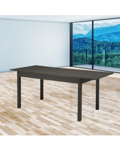 Tavolo Allungabile Rettangolare 140x80 Firenze Colore Rovere Grafite