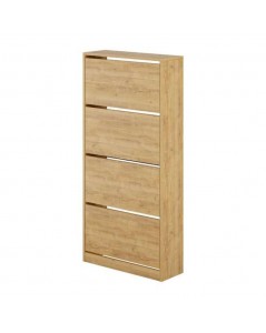 Scarpiera Quattro Ante a Ribalta SHC540OAK 73x26x154,5 Colore Rovere