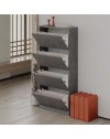Scarpiera quattro ante a ribalta SHC540RETRO 73x26x154,5 colore grigio retro