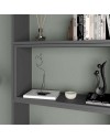 Libreria estensibile angolare Wish 72x22x200h colore antracite