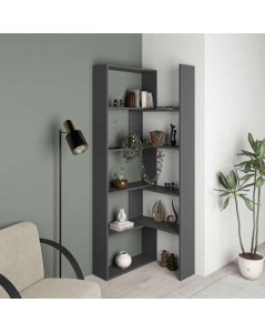 Libreria Estensibile Angolare Wish 72x22x200h Colore Antracite Prezzo