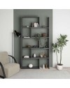 Libreria estensibile angolare Wish 72x22x200h colore antracite
