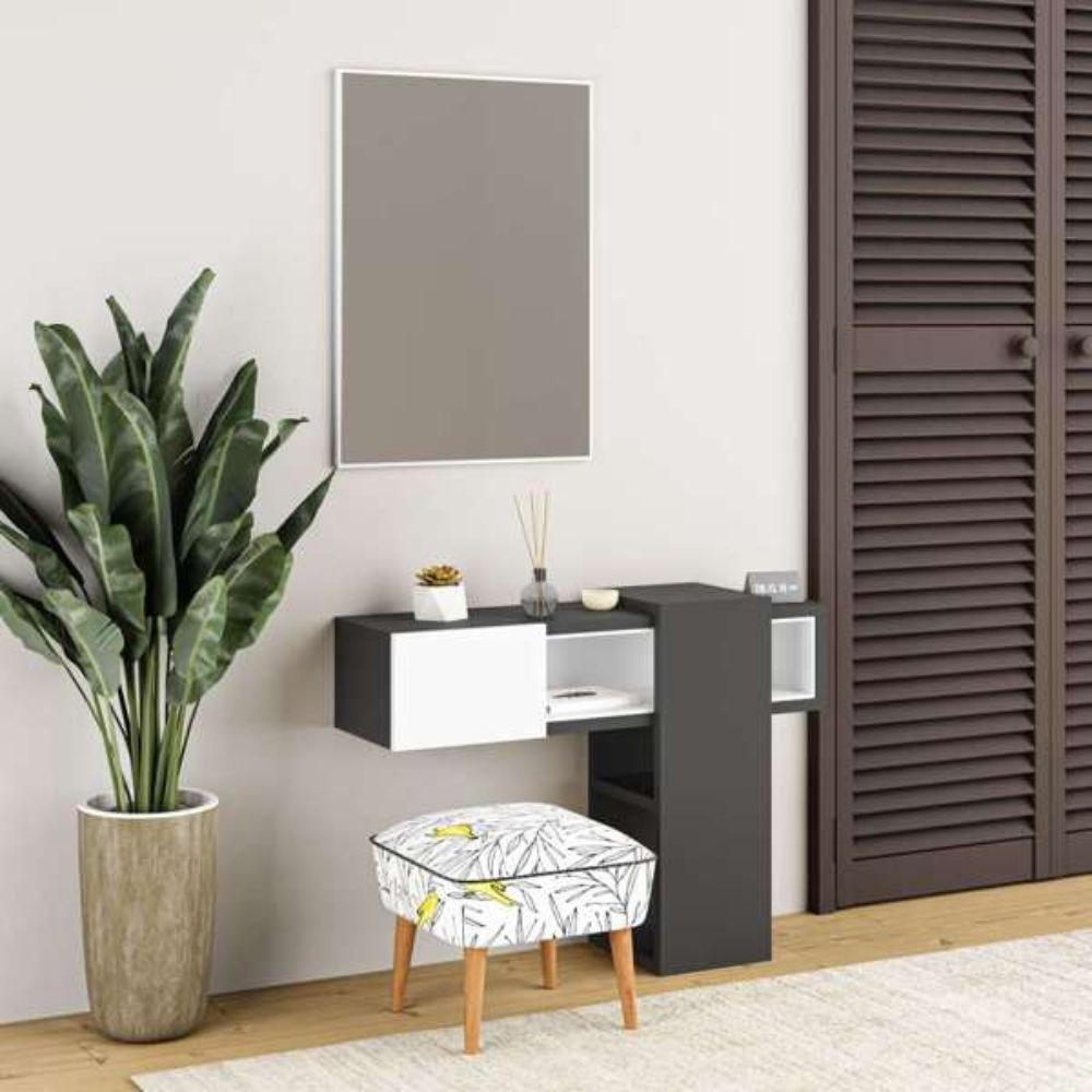 Ingresso con specchio Efes colore antracite bianco