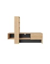 Mobile porta Tv Troya con anta a ribalta 180 cm colore rovere antracite