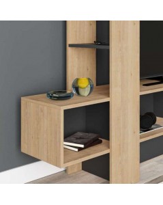 Mobile Porta Tv Troya con anta a ribalta 180 cm rovere antracite