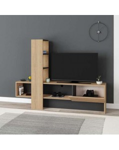 Mobile Porta Tv Troya con anta a ribalta 180 cm rovere antracite