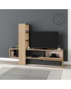 Mobile porta Tv Troya con anta a ribalta 180 cm colore rovere antracite