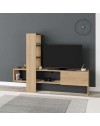 Mobile porta Tv Troya con anta a ribalta 180 cm colore rovere antracite