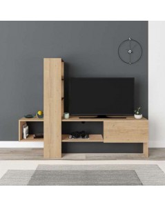 Mobile Porta Tv Troya con anta a ribalta 180 cm rovere antracite