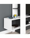 Mobile porta Tv Troya con anta a ribalta 180 cm colore bianco antracite
