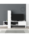 Mobile porta Tv Troya con anta a ribalta 180 cm colore bianco antracite