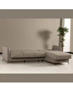 Divano con Penisola Reversibile Fellis Colore Grigio Chiaro Prezzo
