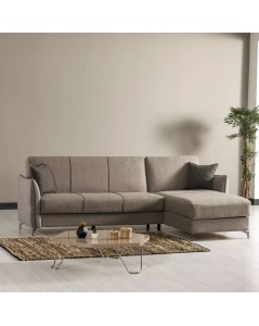 Divano con Penisola Reversibile Fellis Colore Grigio Chiaro Prezzo