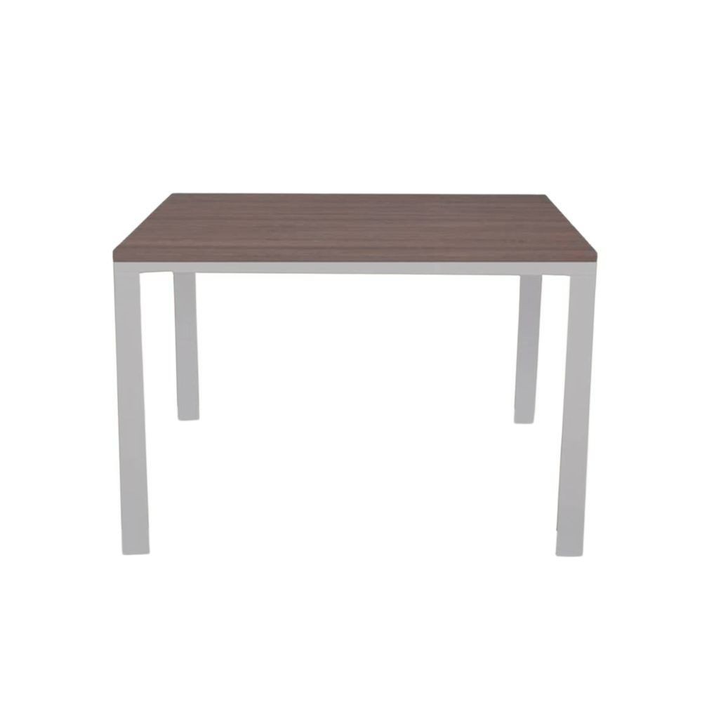 Tavolo rettangolare allungabile 120x80 struttura alluminio e piano larice grigio Monster