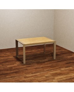 Tavolo Allungabile Struttura Tortora e Piano Rovere Shimo 130x80 cm