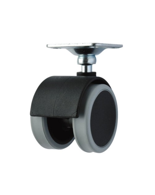 Ruota pivotante diametro 50 nera