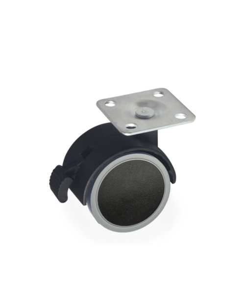 Ruota pivotante diametro 40 con freno