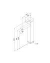Miscelatore cromato lavabo alto Quadra