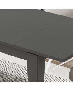 Tavolo Allungabile Megaron 120x80 cm Colore Antracite Prezzo